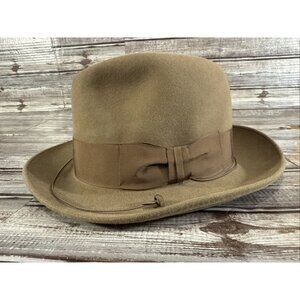 Worth & Worth Madison Hat Size 7 1/8 Color Brown Made In Colombia Vintage
